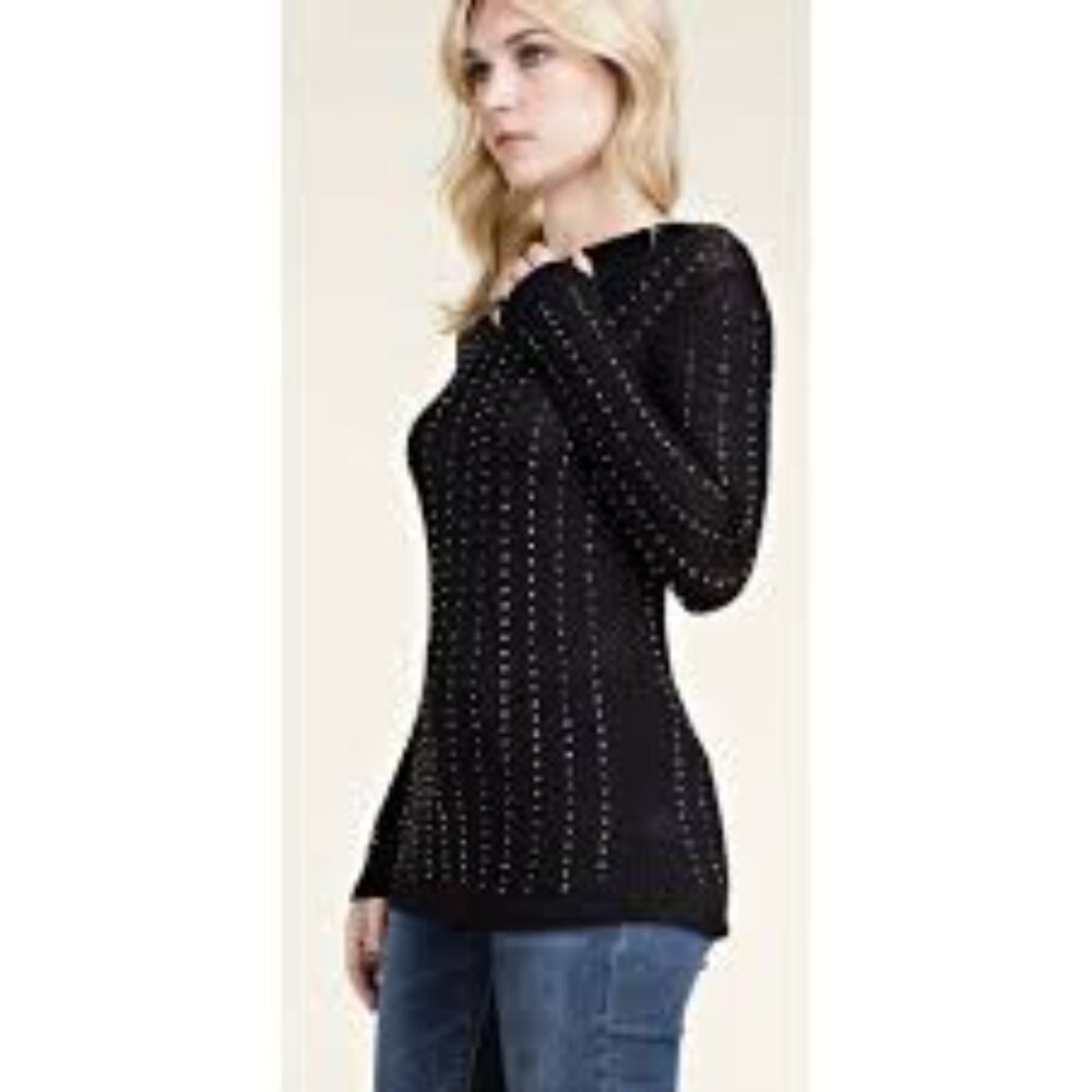 NWT Vocal Mesh Bling Tunic Top